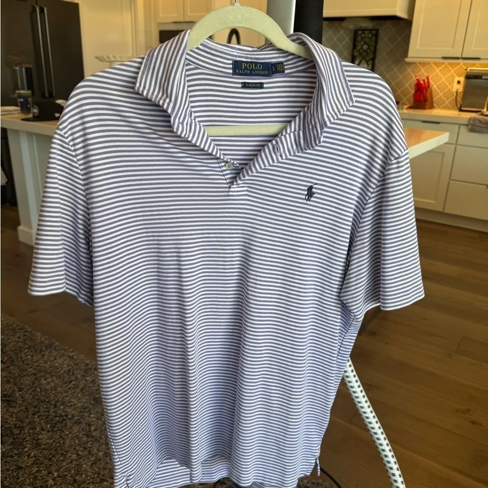 Polo by Ralph Lauren Men's White Striped Shirt